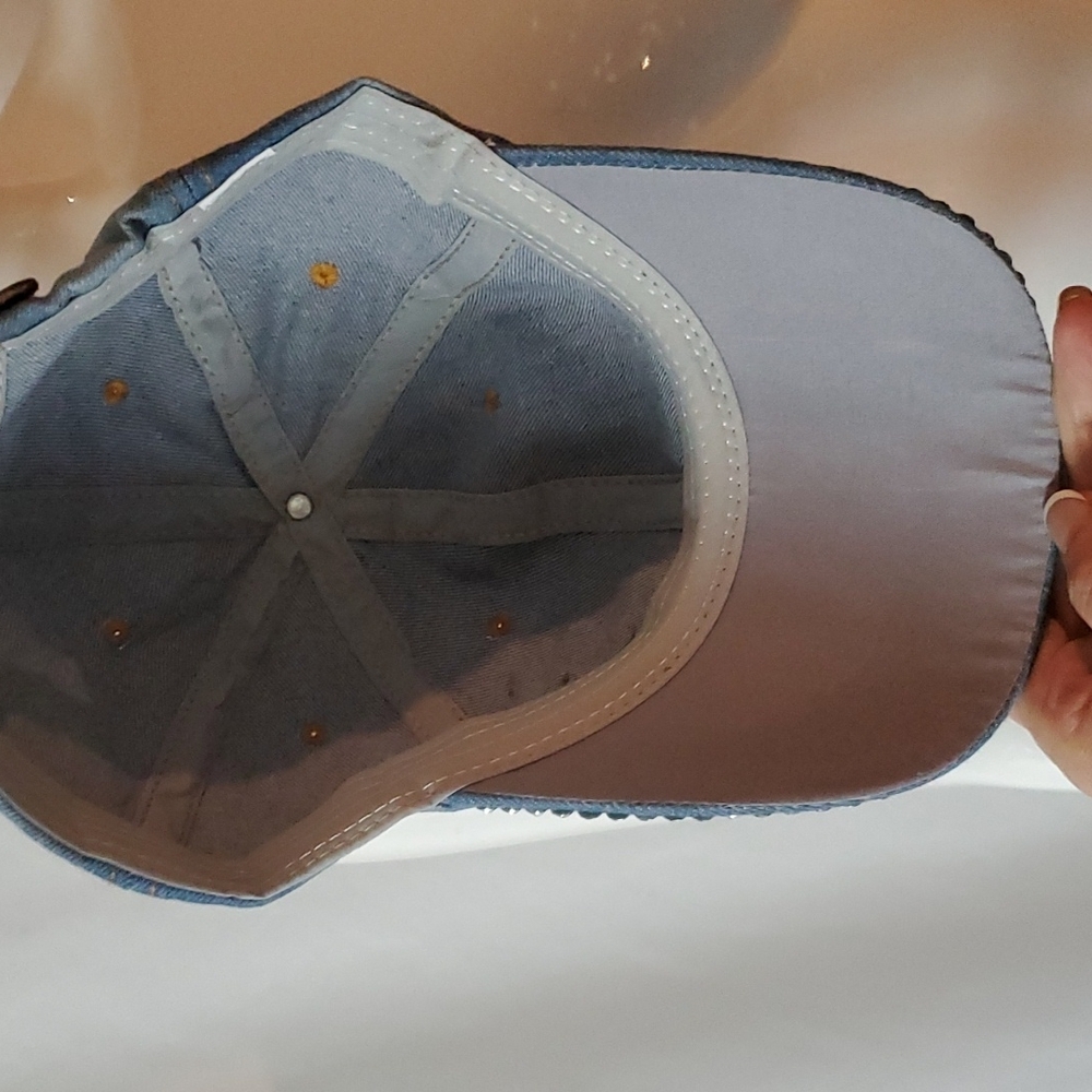 Denim Rhinestone Cap - Picture 5 of 7